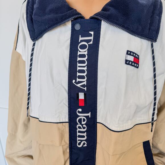 2022 Tommy Hilfiger Oversized Color Block Trench Style Jacket-Men's Size Large - Picture 2 of 13